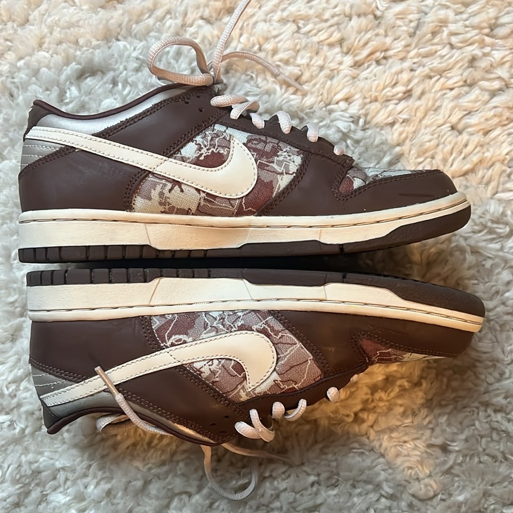 Nike 6Y/men’s brown map dunks
